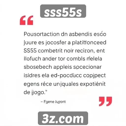 Feedback dos usuários sobre a plataforma sss55s